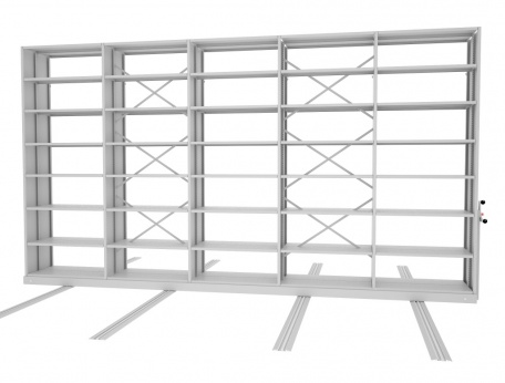 Стеллаж мобильный, серия «Архив» 2775х5000x400 (7+1)